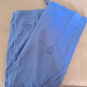 Flowy fun yoga or beach cover up wide leg pants NWT